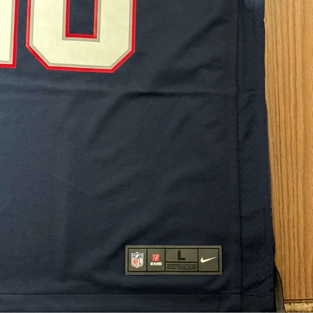 New England Patriots Jersey Mens Large NFL Black Mac Jones Nike #10 Football - Picture 6 of 6